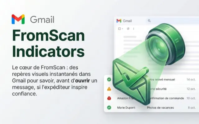 FromScan Indicators - repères visuels dans Gmail